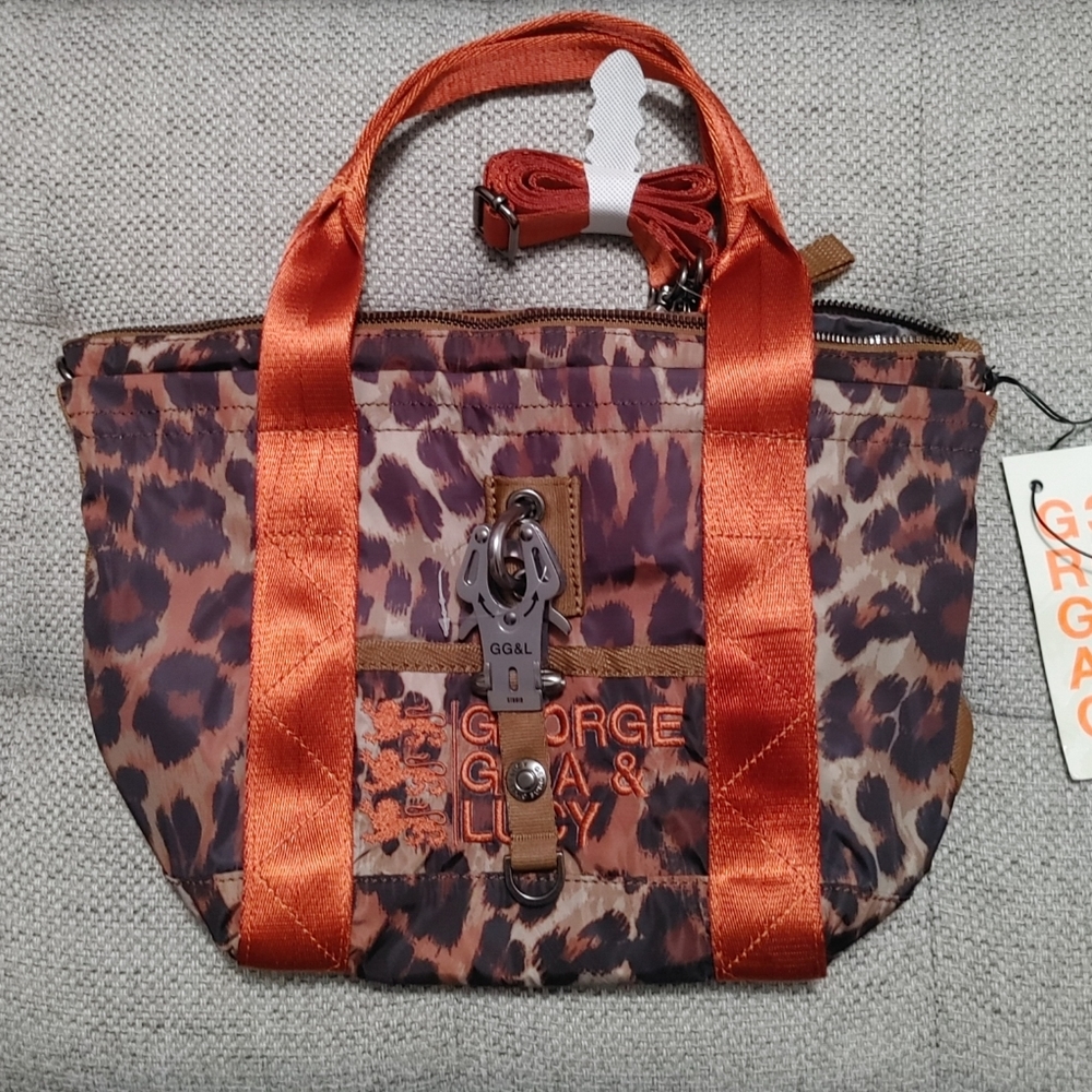 George Gina & Lucy YV1 Leopard Print Crossbody Handle Bag